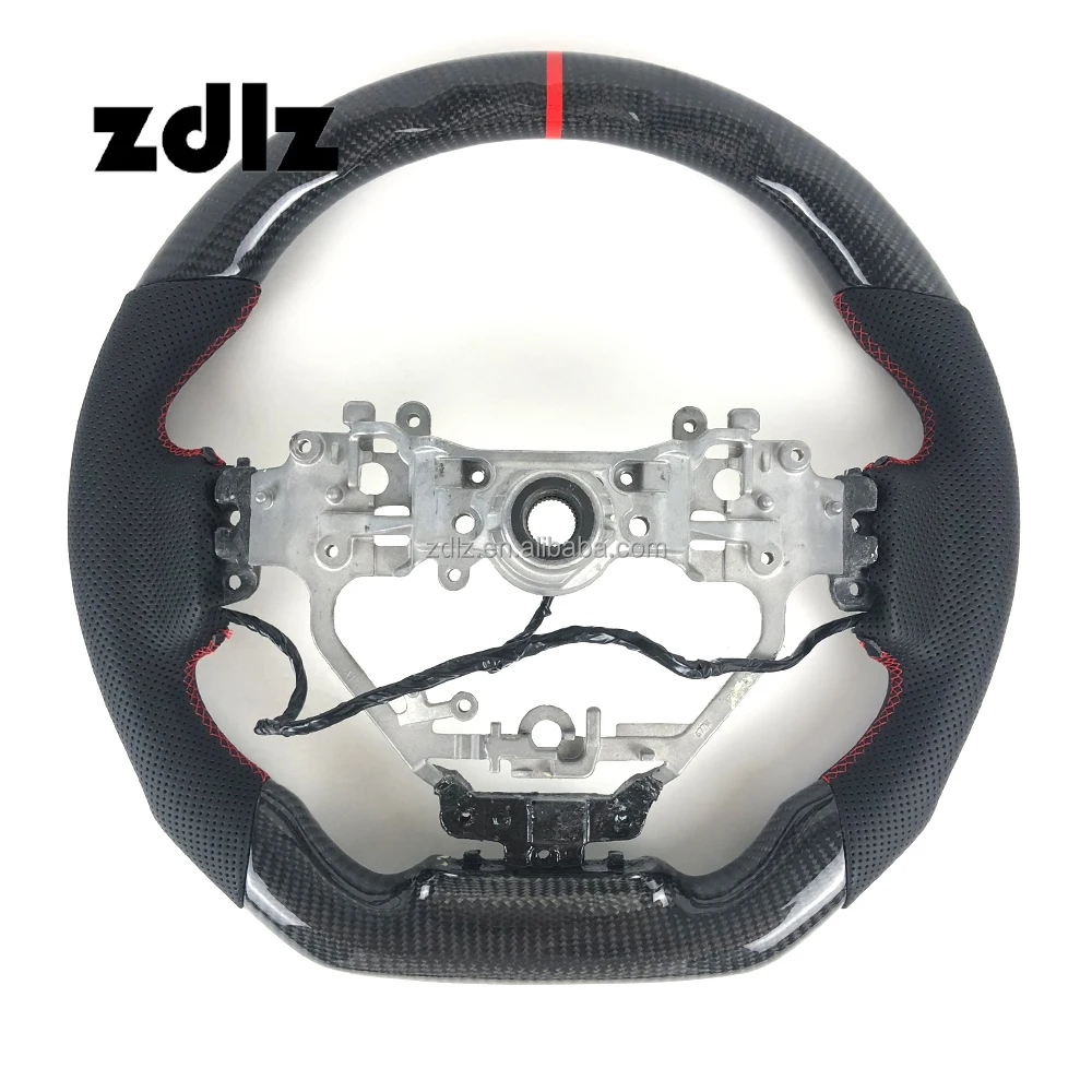 For Lexus IS250 IS350 ES ES300 GS GS350 NX CT200 RC custom perforated leather carbon fiber steering wheel with paddle shifters