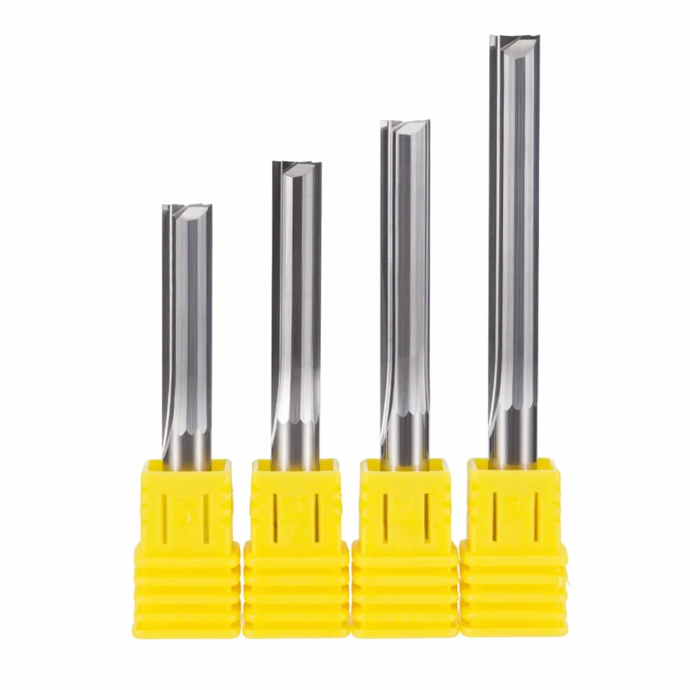 CNC Router Bits for wood cutting with double flutes straight bits