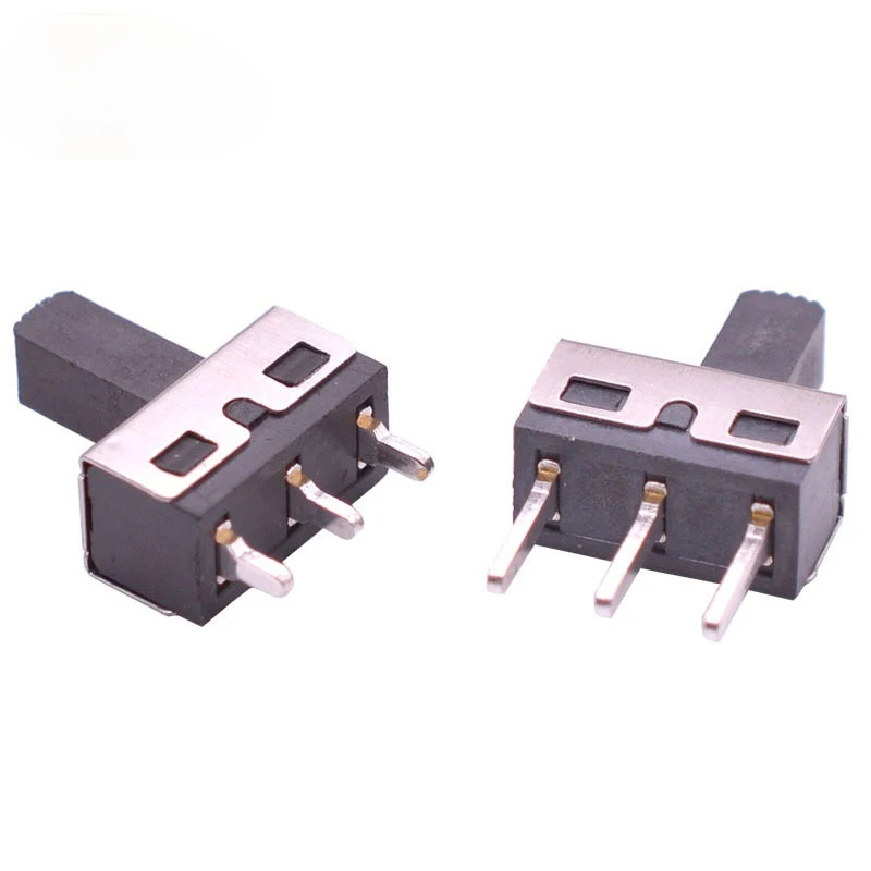 SS12D00 Slide switch slide gear band 2/3 file single double horizontal mini horizontal power supply Slide switch