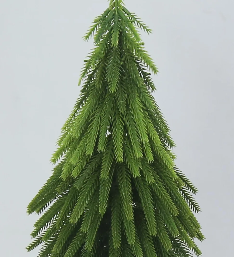 2024  Christmas Small Tree Ornament diy Christmas Decoration Bent Imitation Christmas Tree Potted Plant Ornament