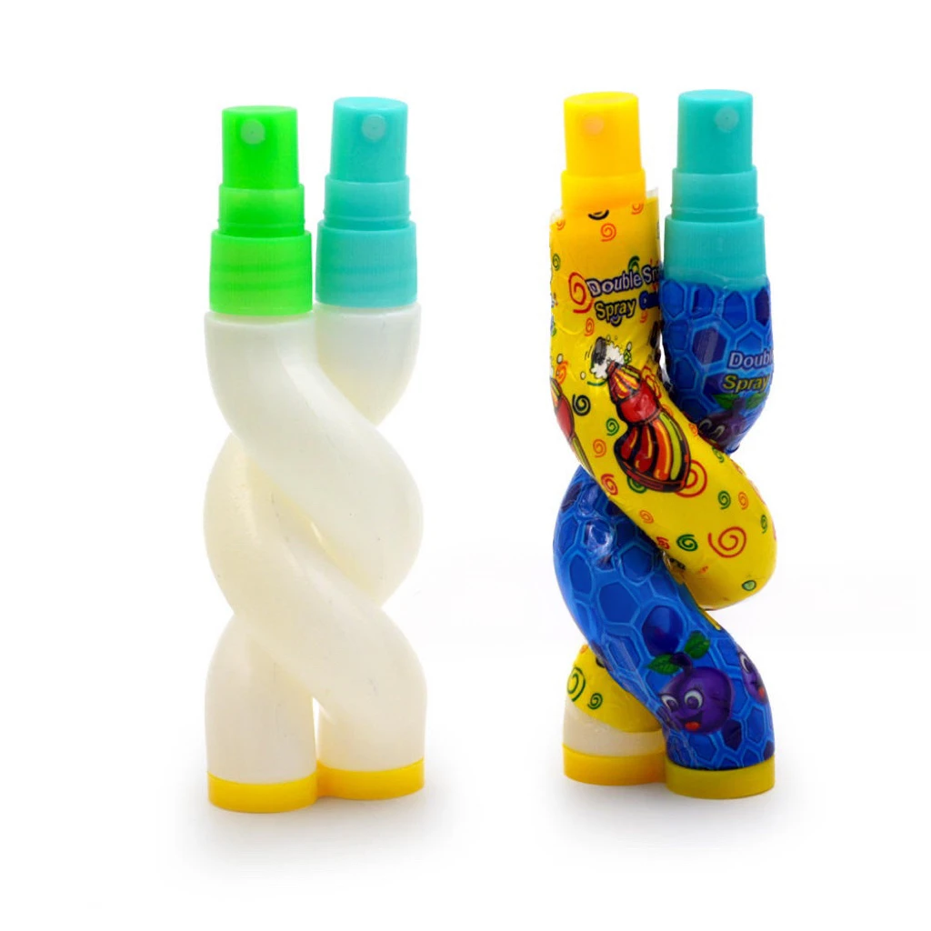 2024 OEM candy toys funny pop snake shape fruit  flavors liquid spray candy with toys
