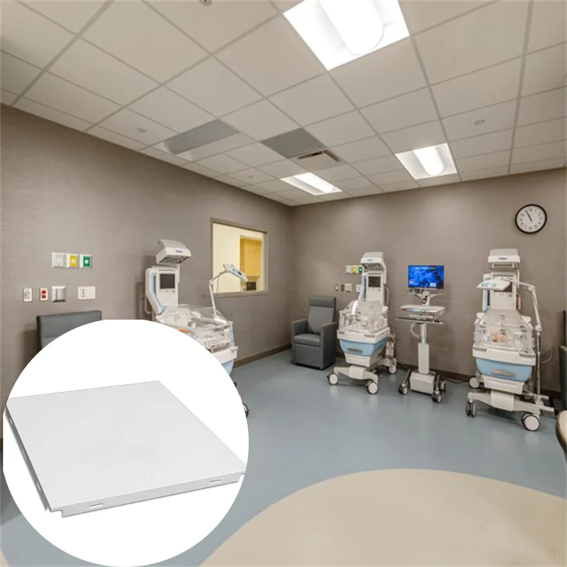 Office Suspended Aluminium Ceiling Tiles Acoustic Metal Ceiling Tiles Interior Decoration Suspended Aluminium Clip-in Ceiling