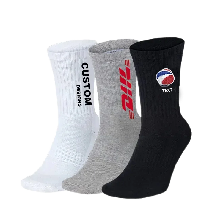 BY Oct2501make your own table design soccer socks basketball socks anti-slip grip printing socks for sports running athlet