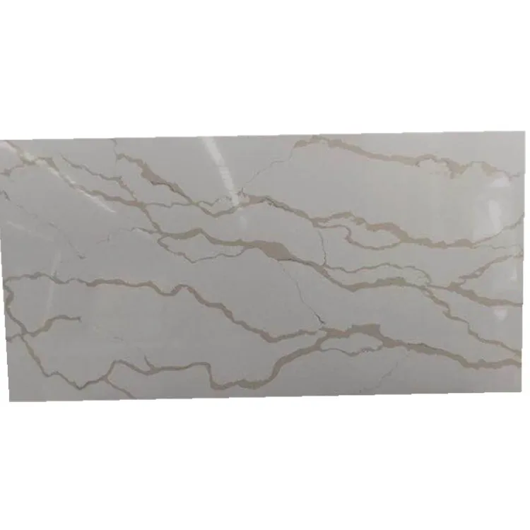 WF6061 High quality factory outlet Marble Look Calacatta Gold Artificial Quartz Stone Slab