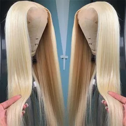 613 HD Human Hair Lace Wig, 13x4 13x6 613 Virgin Lace Front Wig,Wholesale Platinum Blonde 613 Transparent full Lace Frontal Wig