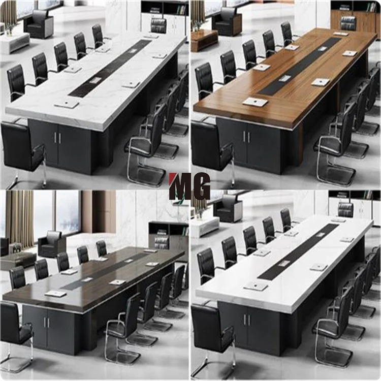 Китайский оптовый классический коричневый стол для совещаний 6 мест видео конференц-стол дискуссионный