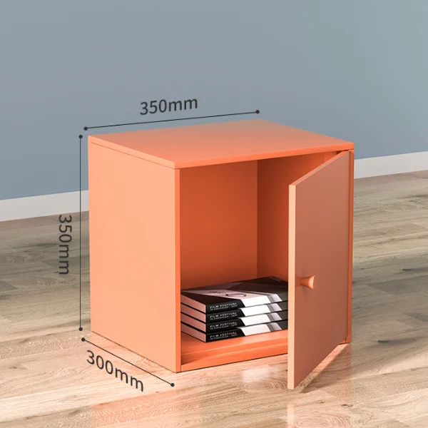 Free Combination Book Organizer for Kids Solid and Durable Cabinet Small Book Shelf Cream Style File Cabinet Short Bookcase