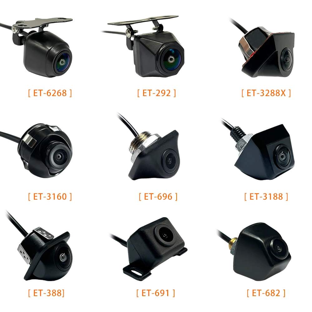 E-TOO Factory Manufacturer Fish Eye Car Camera Reversing Aid Waterproof 720P/1080P 160 Degree Backup Camera AHD Reverse Camera