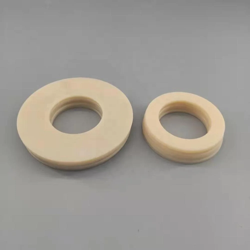 Factory supply OEM white plastic nylon insulating shoulder washer