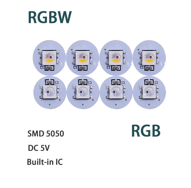 Addressable 17mm Mini Led Pixel SK6812/WS2812B Color Changing RGB/RGBW Point Lights