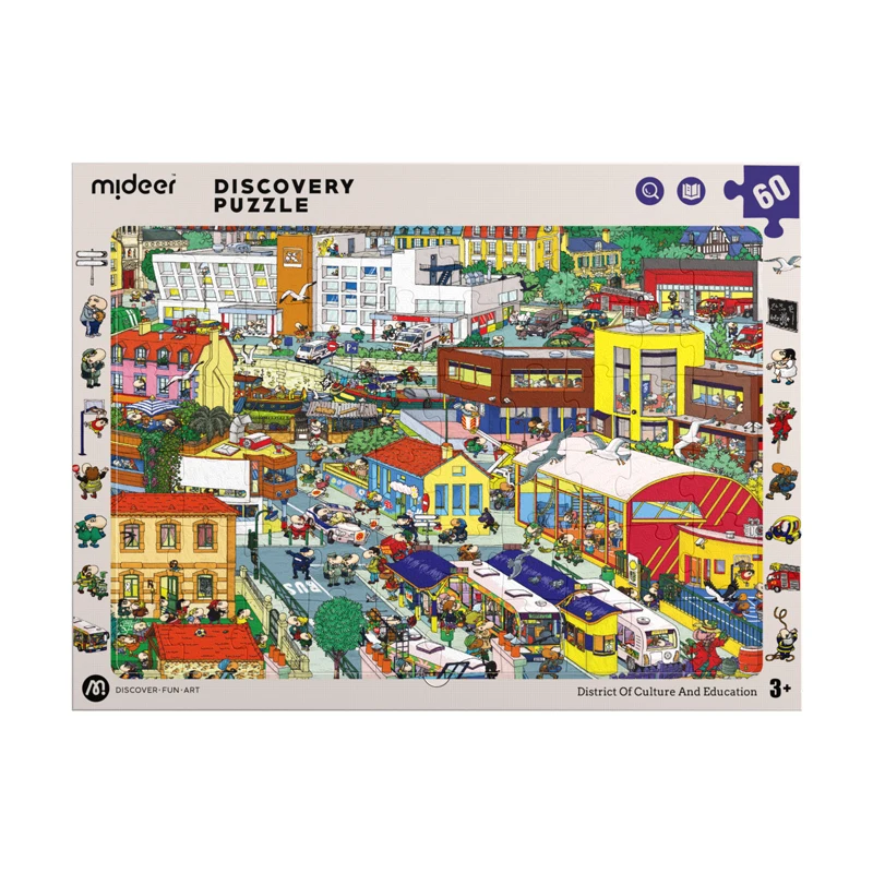 MIDEER MD3240 Discovery Puzzle Big City Small City-  Recreation Area other educational toys
