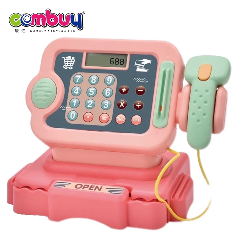 Kids pretend play set supermarket children toy cash register
