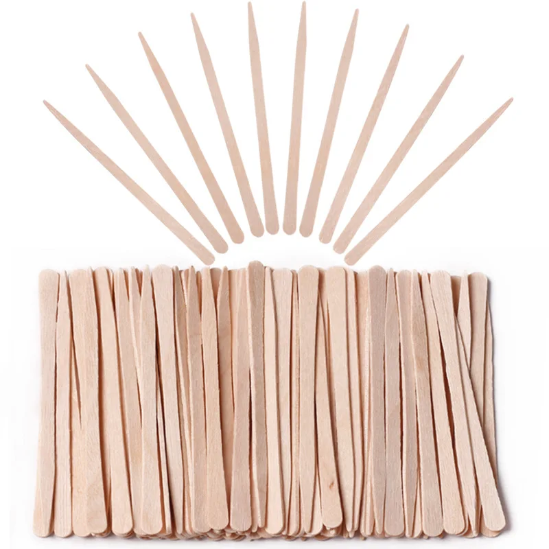 Best Selling Wooden 6 inch 100pcs High Grade Natural Birch Tongue Depressors