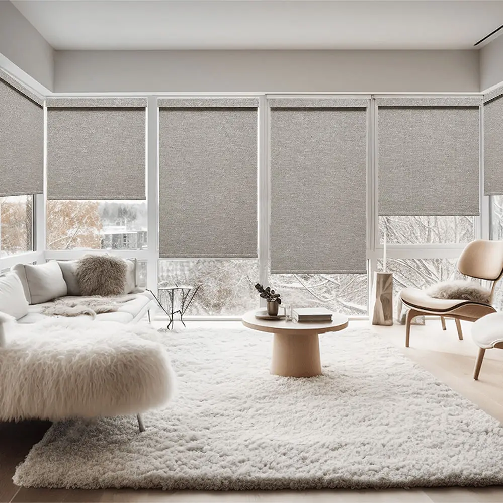 Motorized Rechargeable Remote Buy Roller Blinds Cordless Home Smart Wifi Automatic Electric Roller Blinds For Window