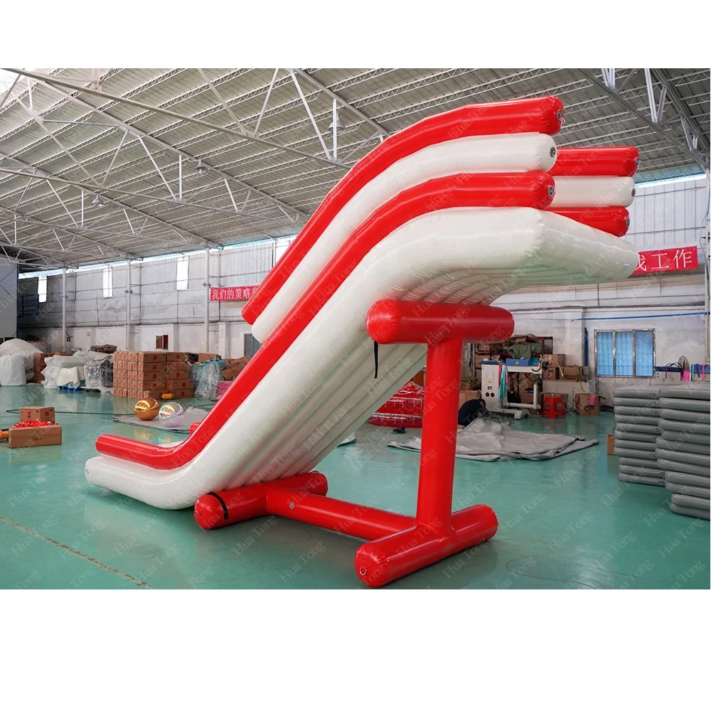 Floating Yacht Boat Water Slide Inflatable Yacht Slide