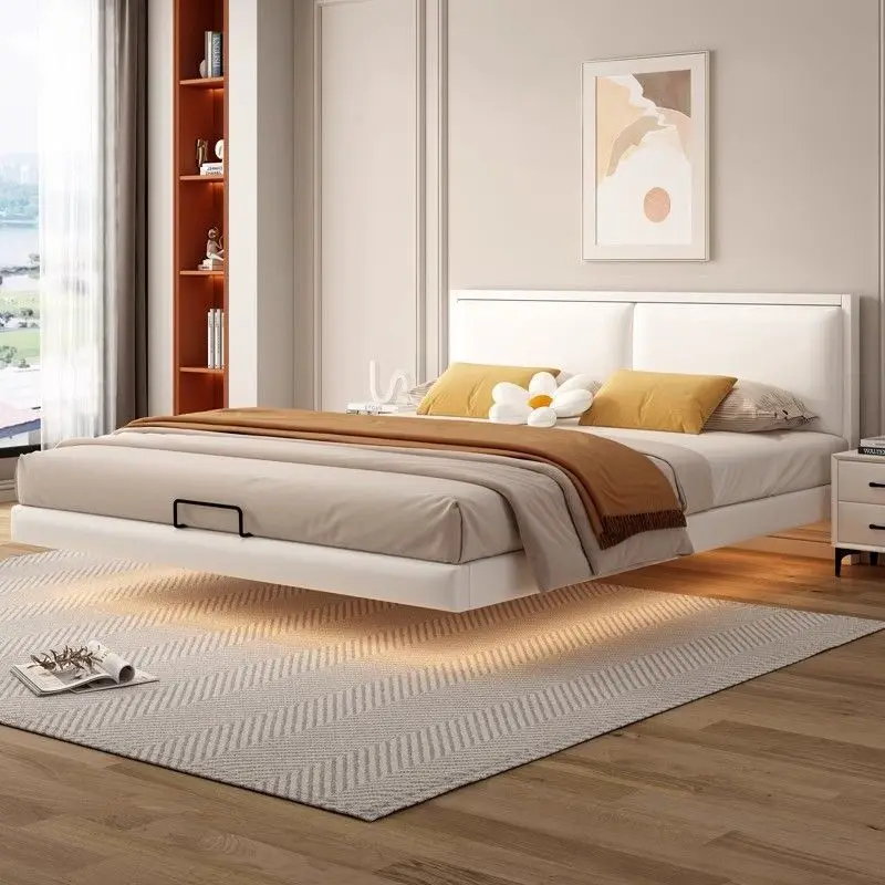 Hot Sale Twin Bed Frame Heavy-Duty Metal Adjustable Mattress Base Durable Wooden Frame Modern Bedroom Double Queen Sizes