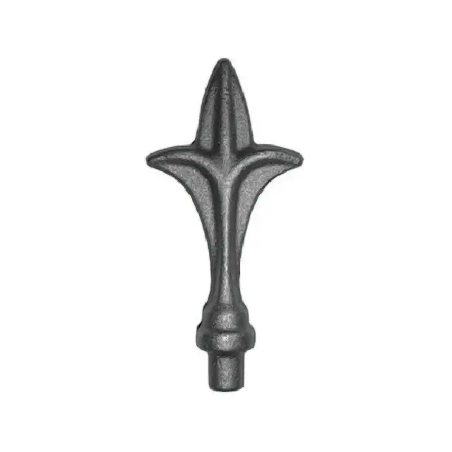 Hot wrought iron cast aluminum spear heads fence gates components best quality