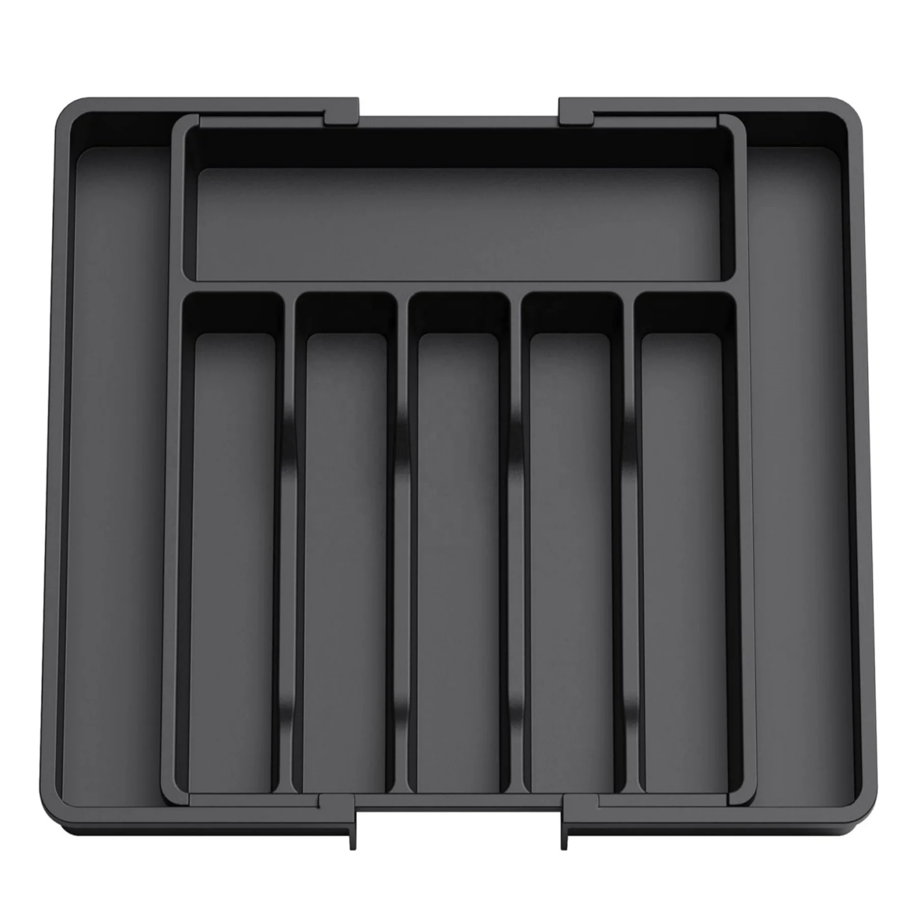 American Style Expandable Utensil Tray Silverware Drawer Organizer for Knife Fork Chopsticks Plastic Storage Box for Tableware