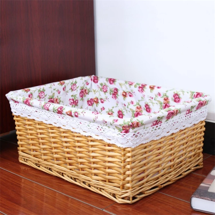 Home Organizer Baby Clothing Food Fruit Wine Storage Wicker Rattan Changing Basket