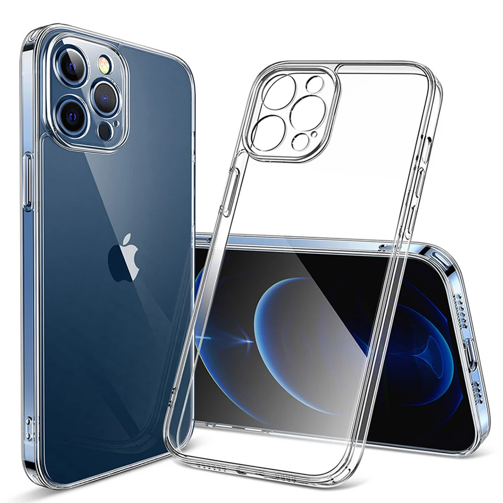 Прозрачный защитный чехол для камеры iPhone 13 12 11 Pro XS Max XR X мягкий силиконовый из ТПУ 6 7 8 Plus задняя крышка телефона