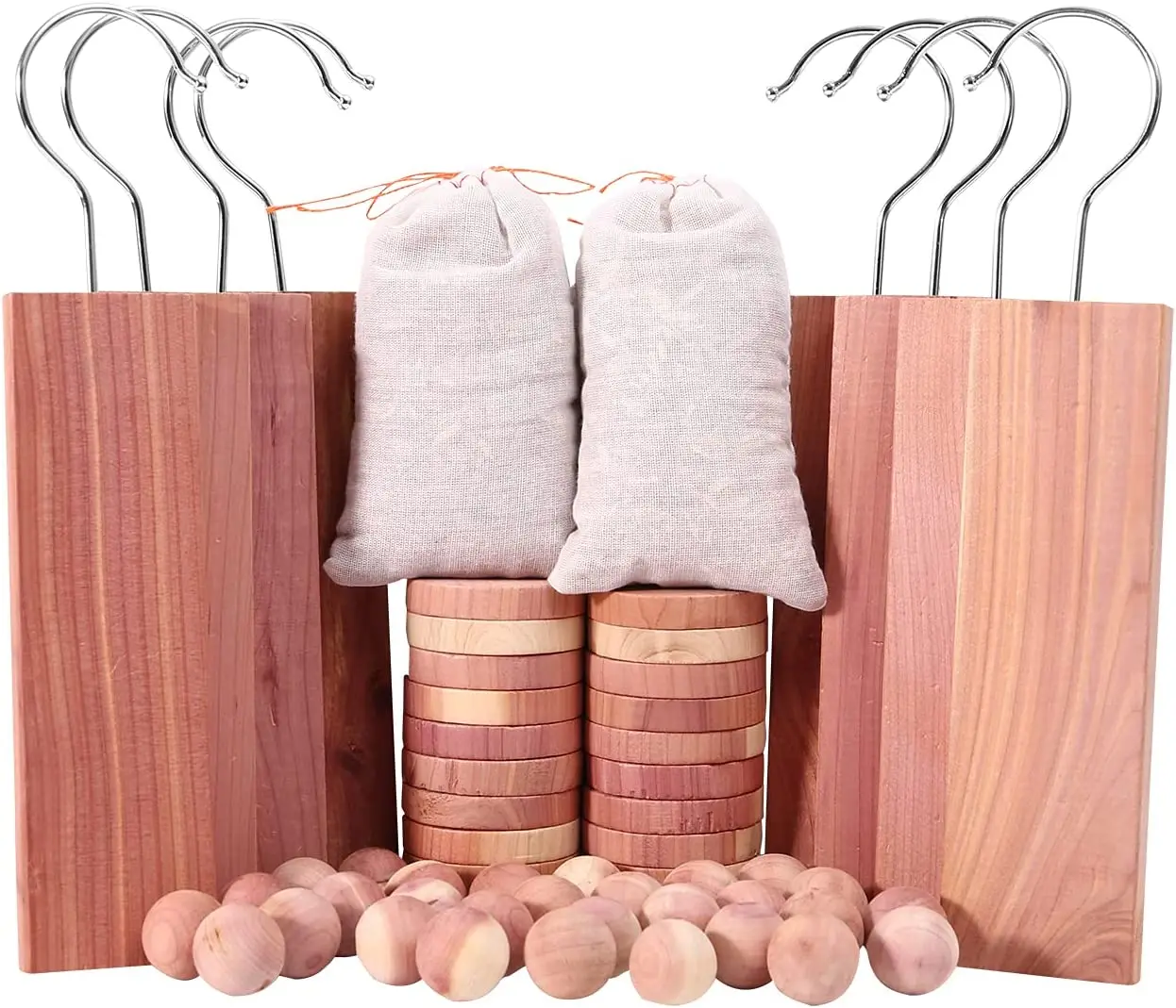 Cedar Wood Ball Anti Moth Wooden Blocks Cedar Hang Up For Clothes Storage Natural Moth Ball Moisture-proof Insect Control