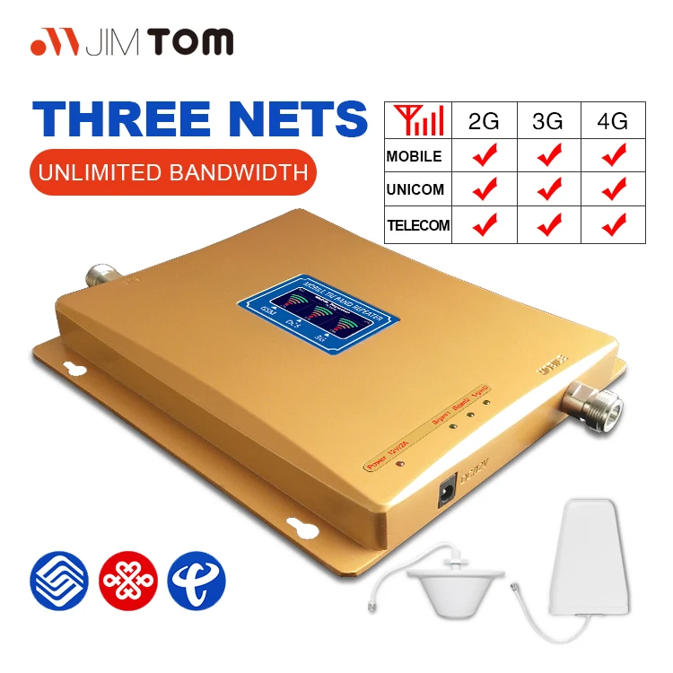  Gsm ретранслятор 900 1800 2100 мобильный 2G 3G 4G для домашнего использования трехдиапазонный усилитель сигнала сотового