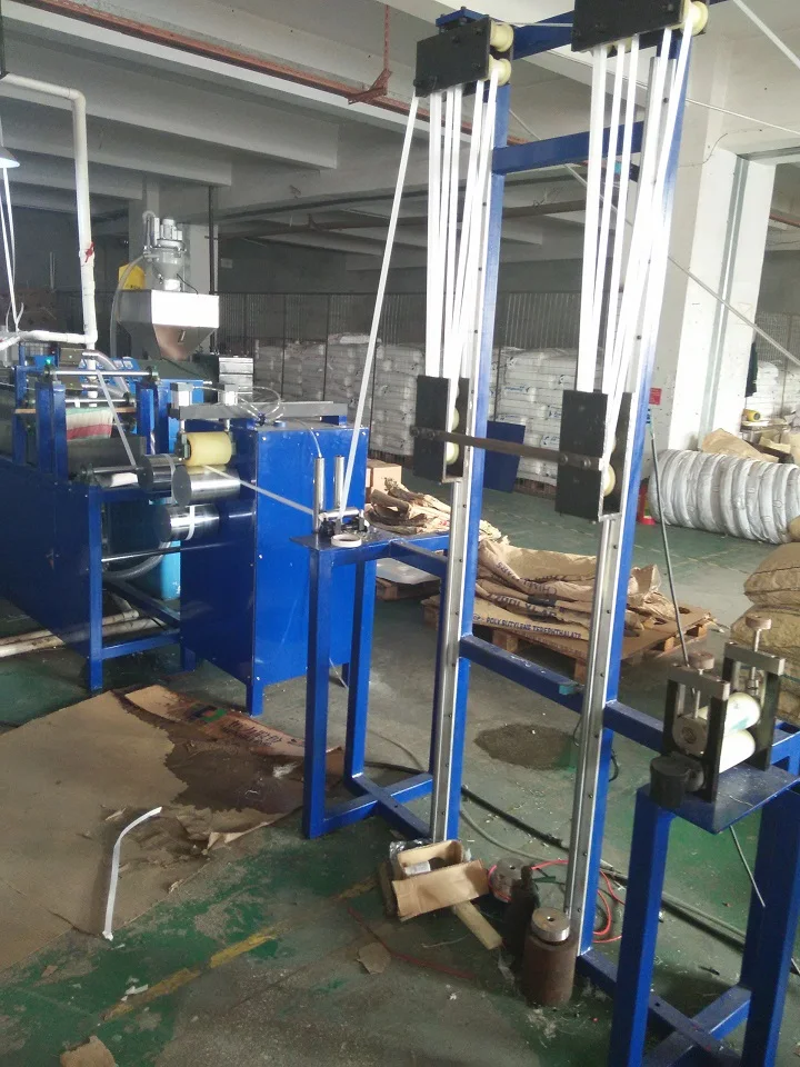 Automatic  Biodegradable Twist Composite Cord Strap Making Machine For Packaging