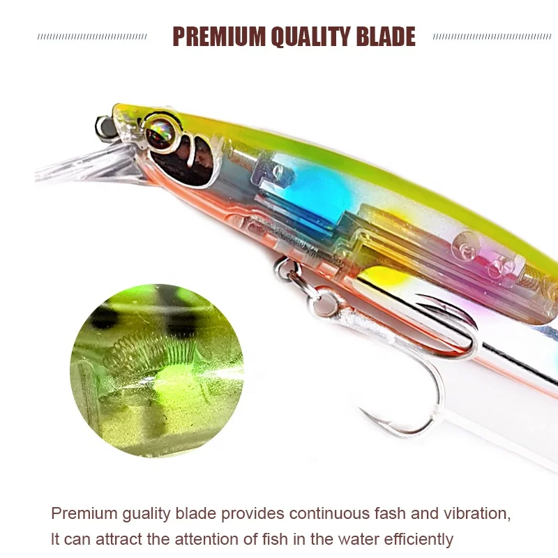 Deep Diving Lures Saltwater Casting Minnow 130mm 18g fishing lure jerkbait abs plastic