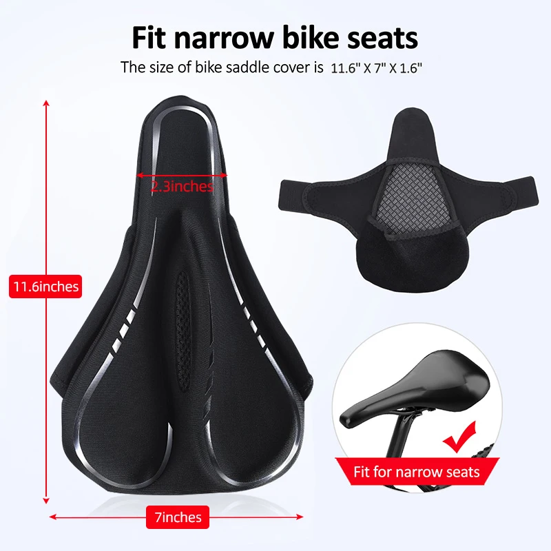Hot Selling Cycling Water-proof Soft PU Foaming Padding Bicycle Seat Saddle Cover