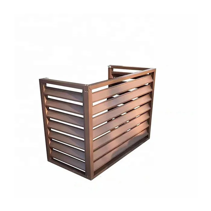Distributor Agent  Wholesale Factory Direct Outdoor Aluminum AC Unit Louver Metal Cladding Air Conditioner Cover