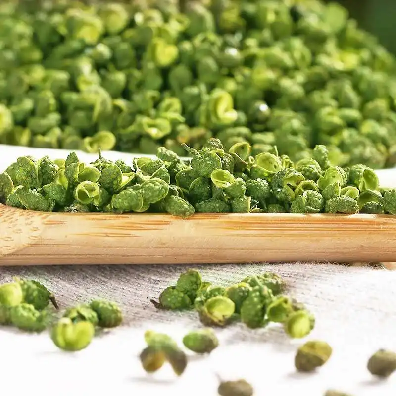 HUAOU Wholesale Cheap Price Sichuan Green Pepper  Natural Dry  Green Pepper For Spices Supply Green Peppercorns
