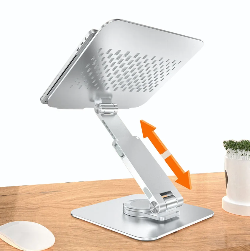 2024 new19-36cm height adjustment aluminum ergonomic laptop stand work while standing healthy laptop holder