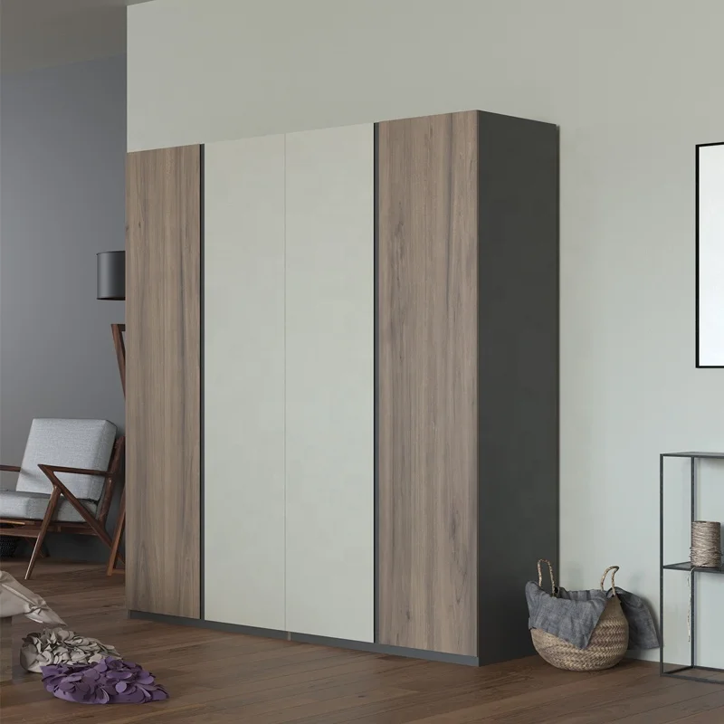 
Customized Home Bedroom Furniture Durable Storage Wood Wardrobe 