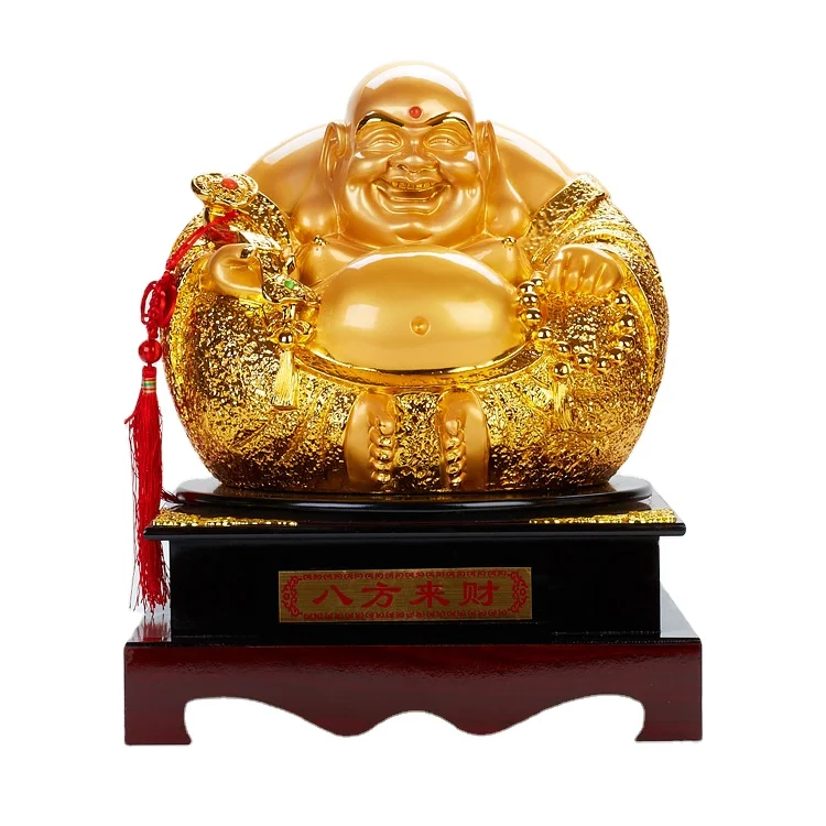 Wholesale custom large indoor carving life size  resin golden  buddha sculpture sitting  buddha statues for sale