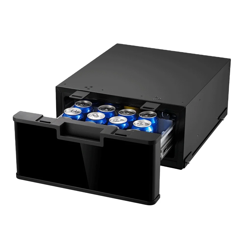 Colku 12V 24V DC Compressor Cooling Camp Car Fridges 23L Drawer Freezer with 3 Dividers