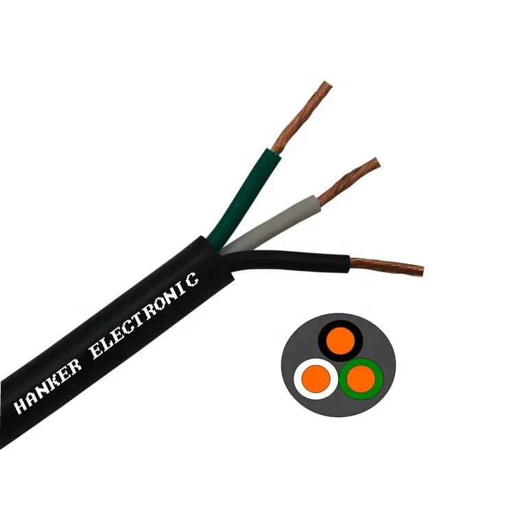 Flexible 2 Cores RVV Power Cable with Bare Copper Conductor for Convenient Use