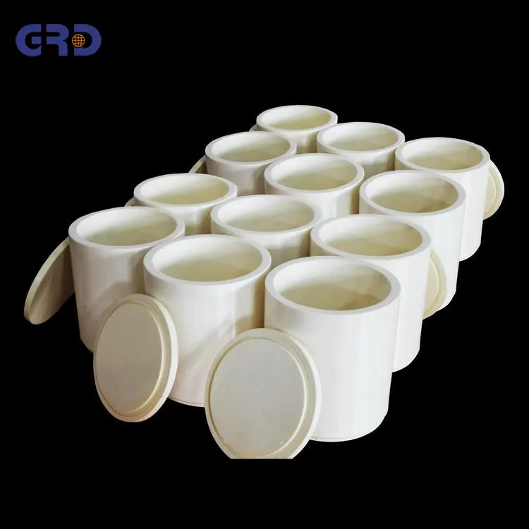 1L zirconium oxide ball mill grinding jar with zirconia balls and beads