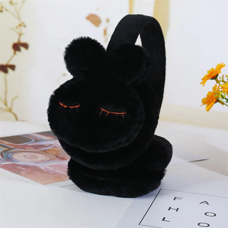 New Animals Earmuffs For Children In 2021 Winter Fade Rabbit Ear Muffs Cute Plush Warm Ear Bags Kids Earmuffs