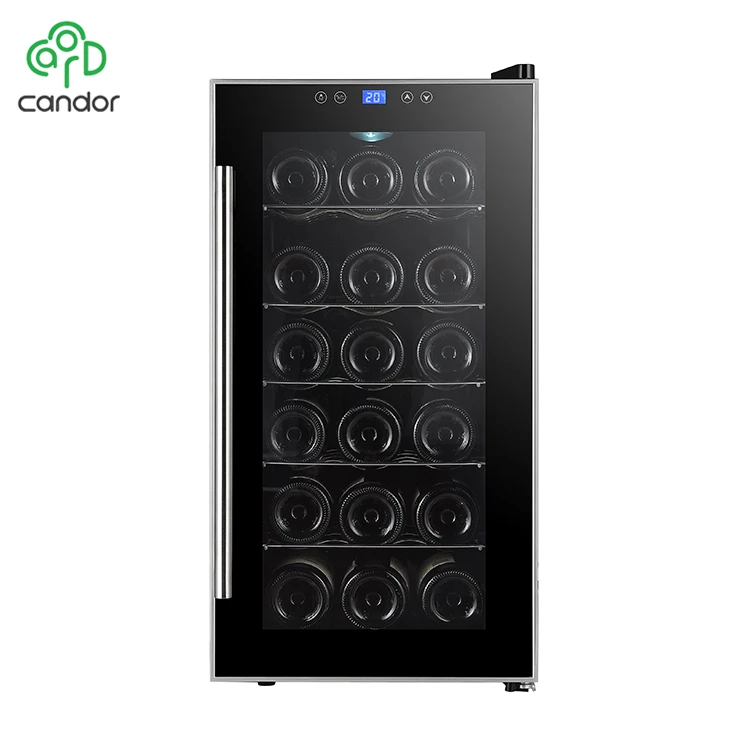 Factory supply cheap 18 bottle thermoelectric wine cooler refrigerator with stainless steel handle