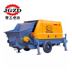 Construction Mini Concrete Mixer Truck Portable Trailer Mounted Cement Diesel Concrete Mixer Pump