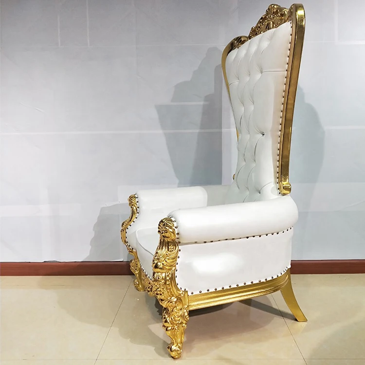 Bride Groom Wedding Sofa High Back Royal Furniture King Throne Chair Banquet Dining Chair Hotel Chairs For Events Wedding