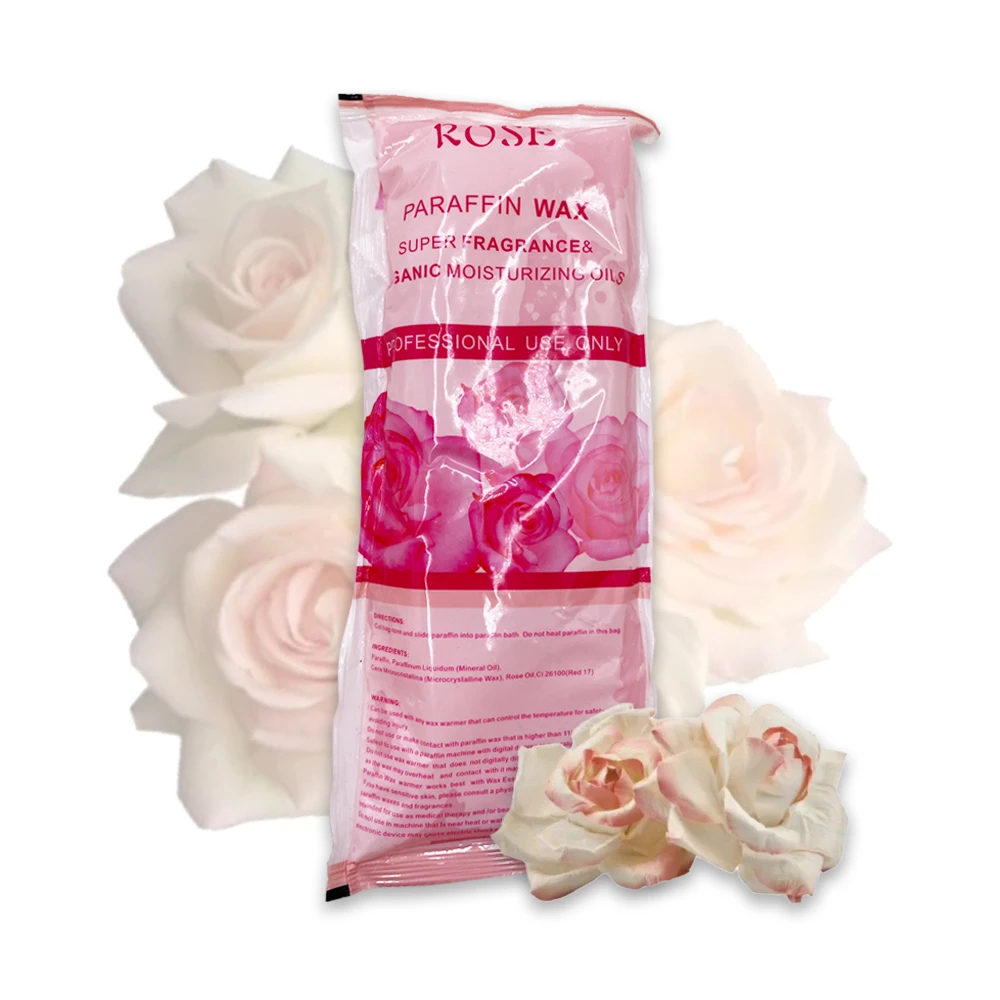1LB Rose Paraffin Wax SPA Salon Use Bath Wax Paraffin Bath for Moisturize and Smooths Skin Nourishing