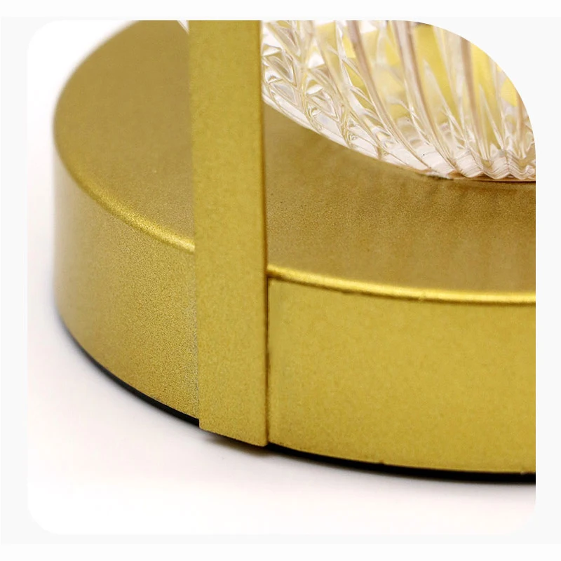 Indoor Bedroom Dining Room Round Table Lamp Warm Cold White Lighting Crystal Ball Night Dimmable Lamp Led Tap Light