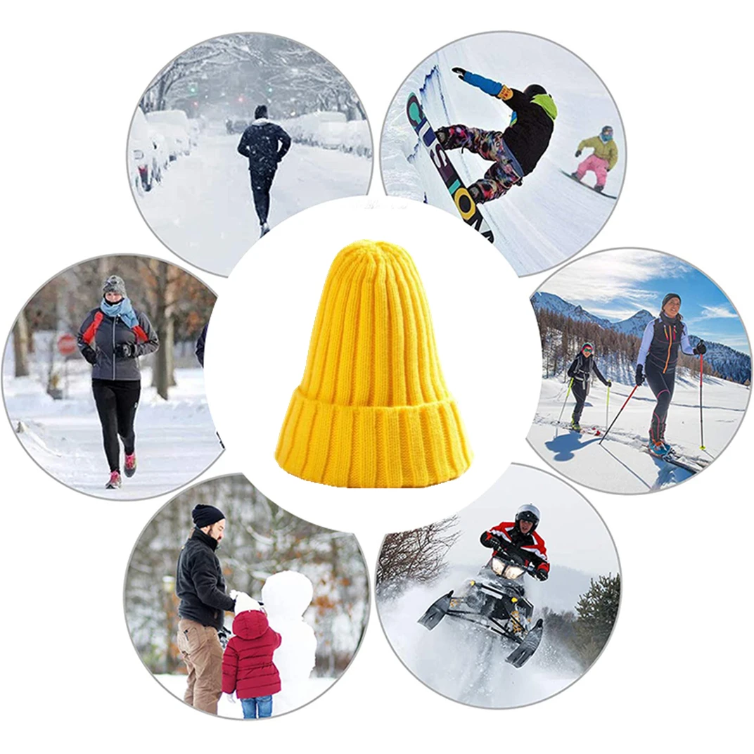 Unisex fashion custom logo acrylic crochet cuffed plain beanie hat warm men womens girls lady jacquard knitted winter hat cap