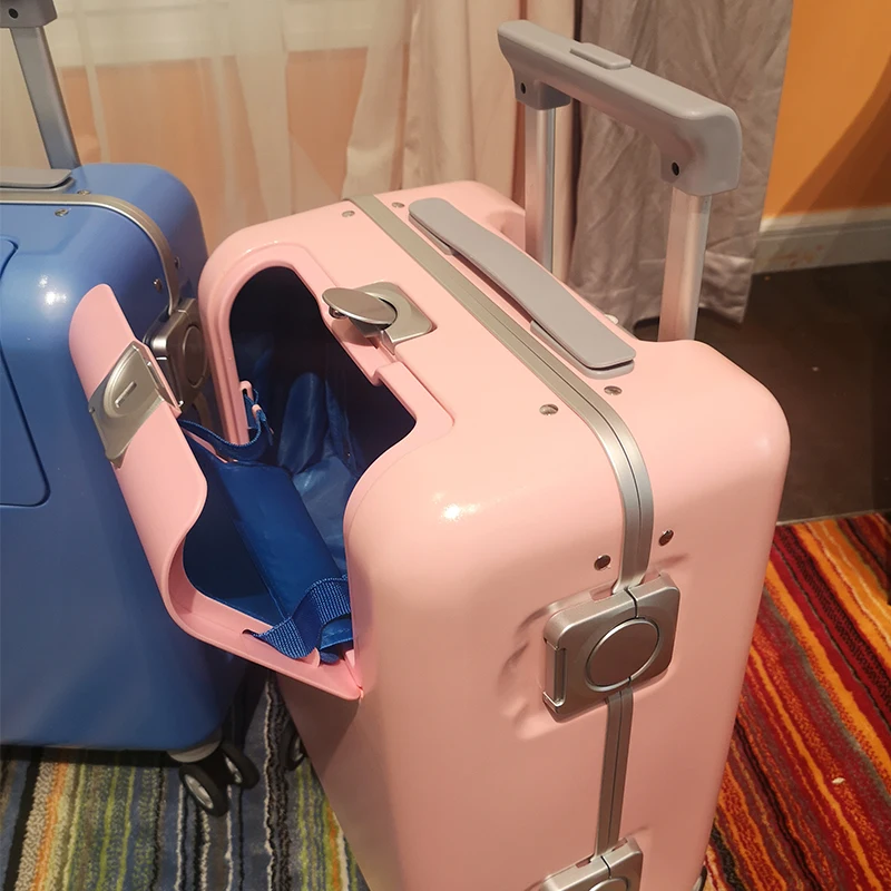 New 2020 Carryon Lightweight Pink Small Trolley Luggage Set Baby Suitcase