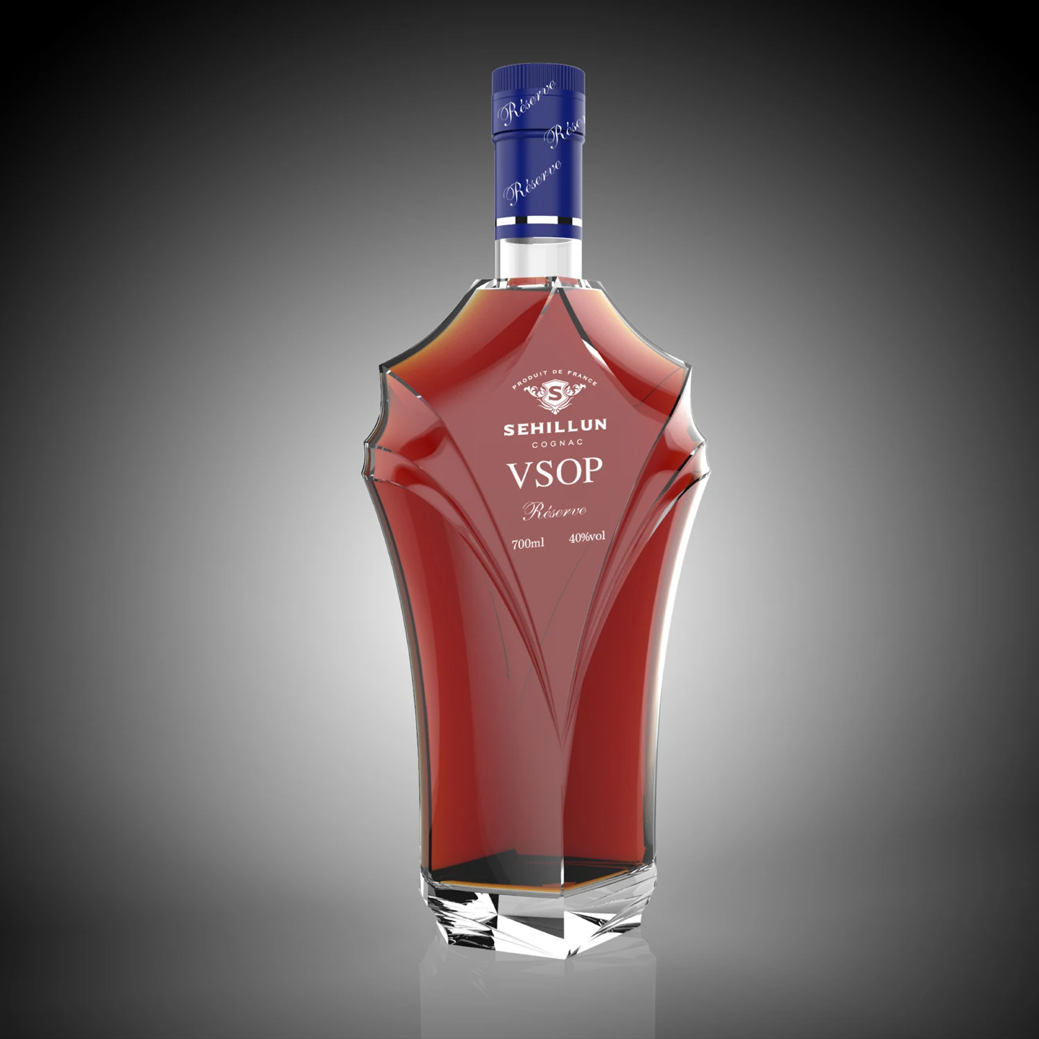 New design 3000ml vodka gin rum whisky bottles