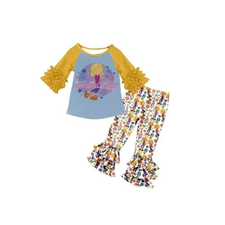 
popular hot sale baby clothing spring autumn cartoon printing long sleeve kid putfit 