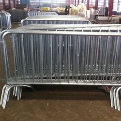 Factory  directly hot dip galvanized metal barriers metal temporary fence