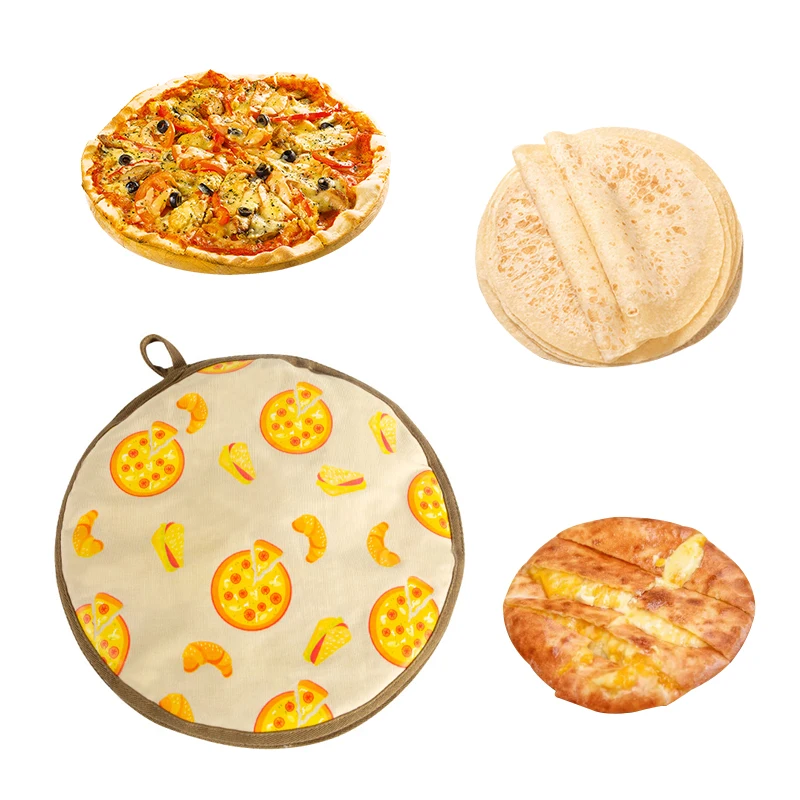 Custom12 Inch Corn Tortilla Warmer Bag Party Food Warming Trays Warmers Insulated Microwave Container Tortilla Warmer