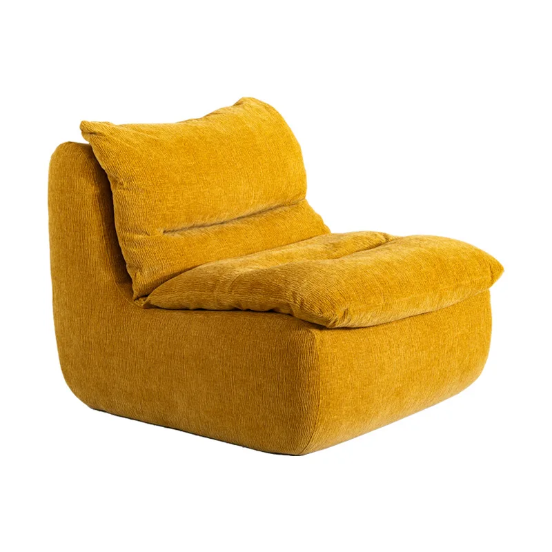 Factory Modern Multifunctional Single Sofa Bed Solid Color Living Room Single Seat Fabric Leisure Sofa Bed